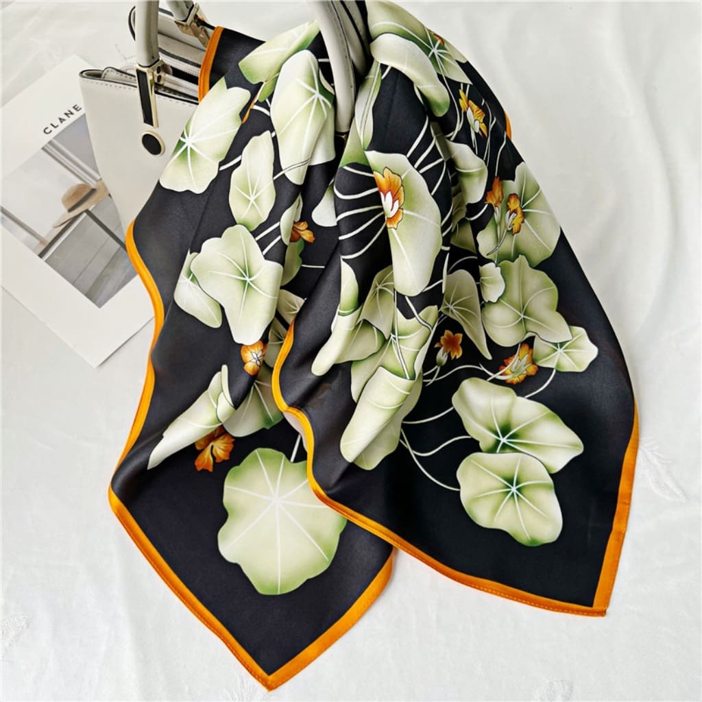 MaraSilk Pure Mulberry Silk Scarf - Square Crepe Satin MS183