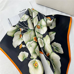 MaraSilk Pure Mulberry Silk Scarf - Square Crepe Satin MS183