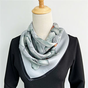 MaraSilk Pure Mulberry Silk Scarf - Square Crepe Satin MS183