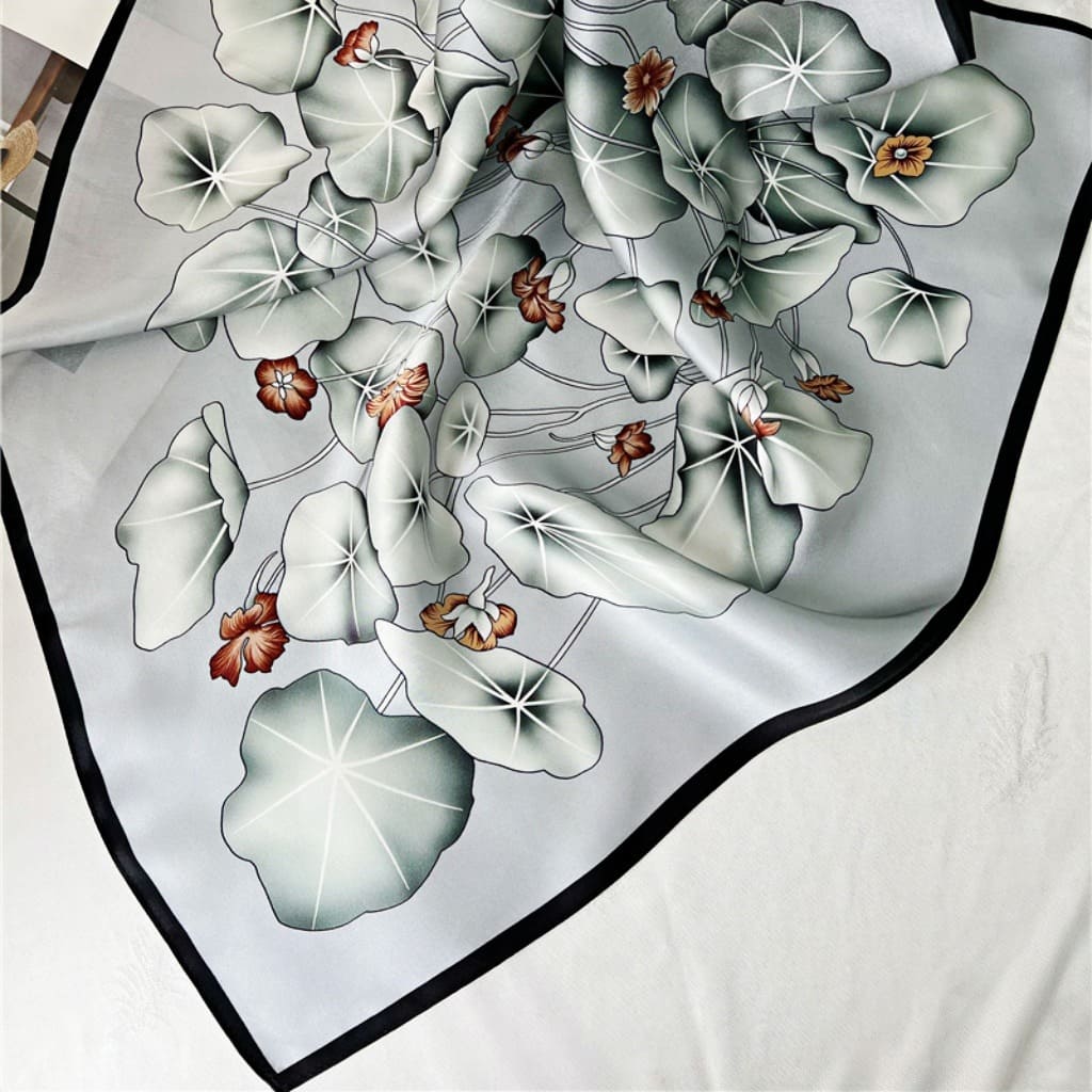 MaraSilk Pure Mulberry Silk Scarf - Square Crepe Satin MS183