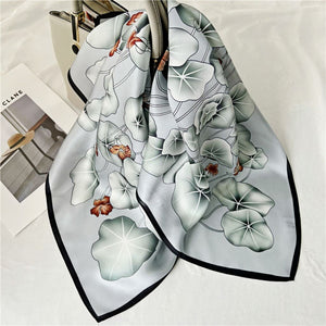MaraSilk Pure Mulberry Silk Scarf - Square Crepe Satin MS183