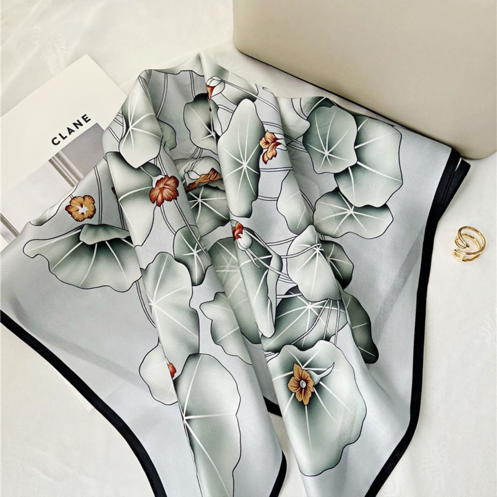 MaraSilk Pure Mulberry Silk Scarf - Square Crepe Satin MS183