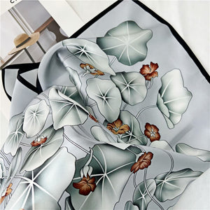 MaraSilk Pure Mulberry Silk Scarf - Square Crepe Satin MS183