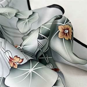 MaraSilk Pure Mulberry Silk Scarf - Square Crepe Satin MS183