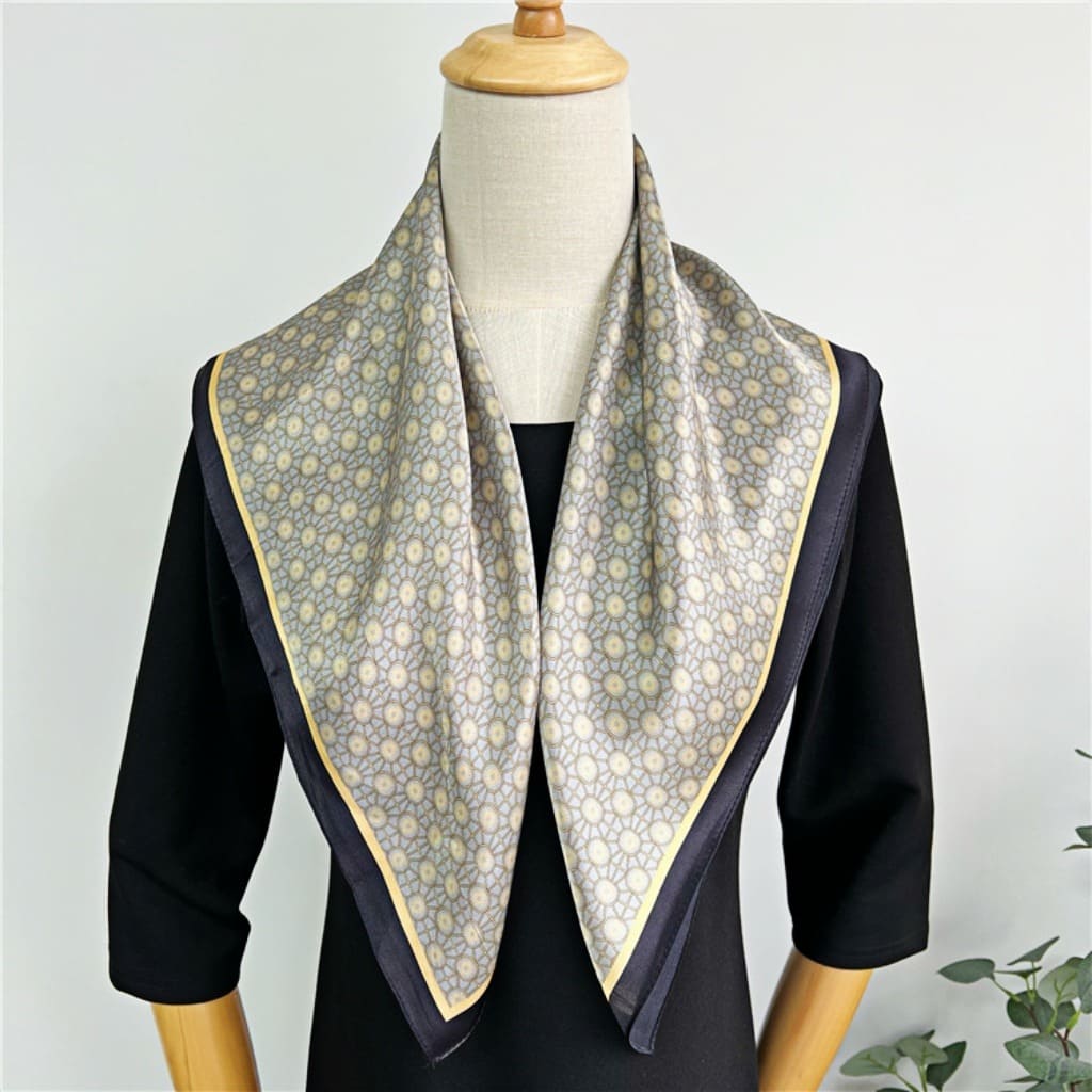 MaraSilk Pure Mulberry Silk Scarf - Square Crepe Satin MS186