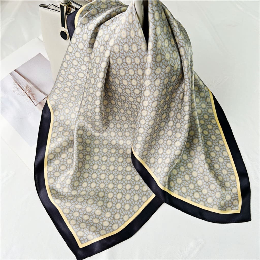 MaraSilk Pure Mulberry Silk Scarf - Square Crepe Satin MS186