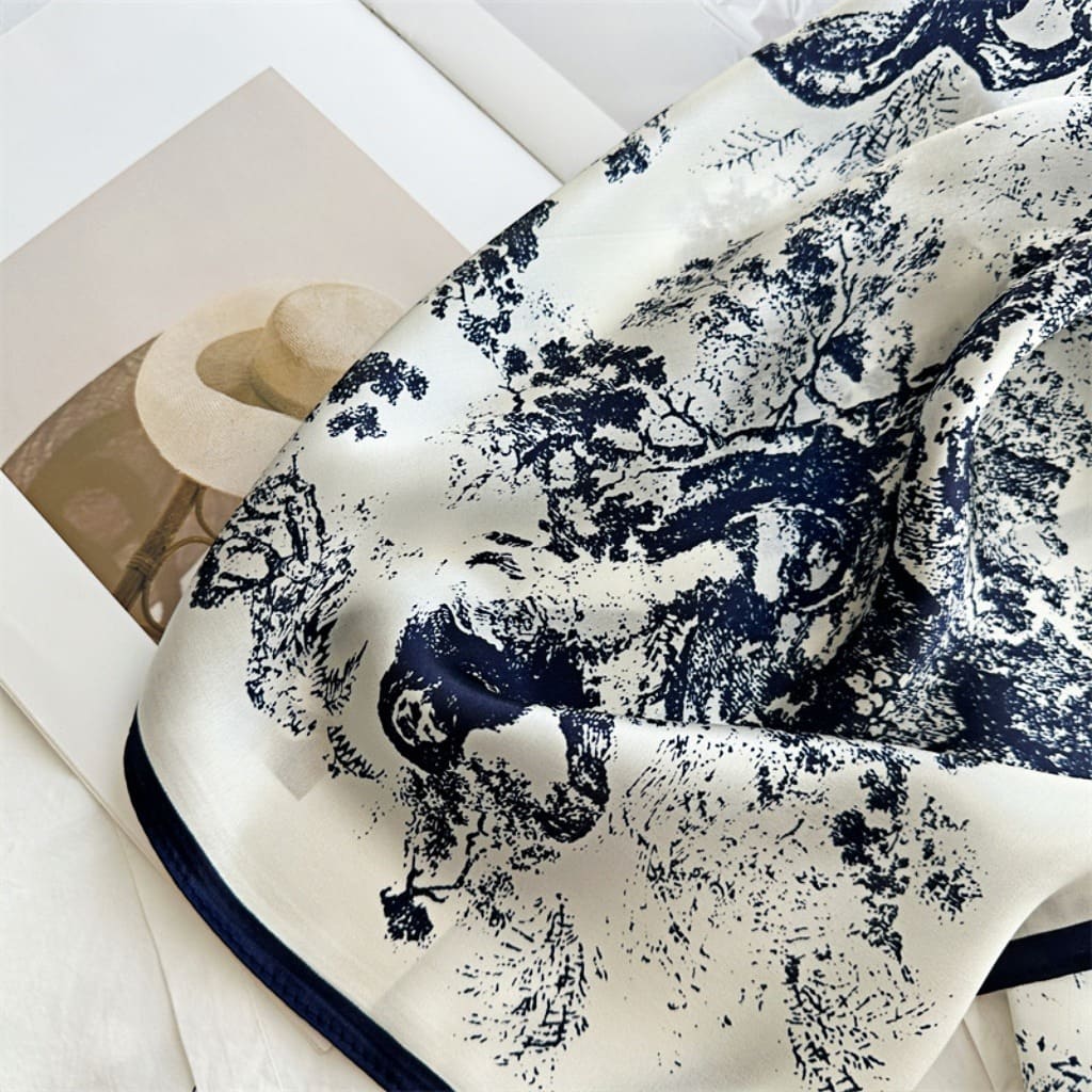 MaraSilk Pure Mulberry Silk Scarf - Square Crepe Satin MS187