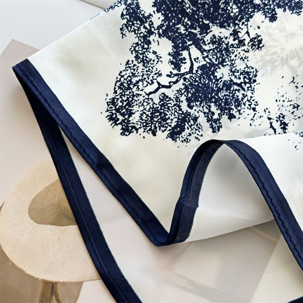 MaraSilk Pure Mulberry Silk Scarf - Square Crepe Satin MS187