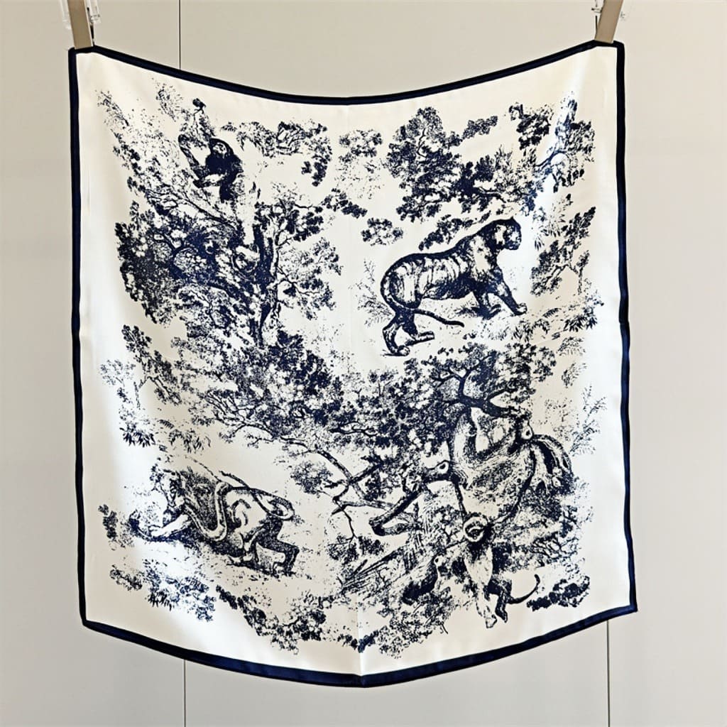 MaraSilk Pure Mulberry Silk Scarf - Square Crepe Satin MS187