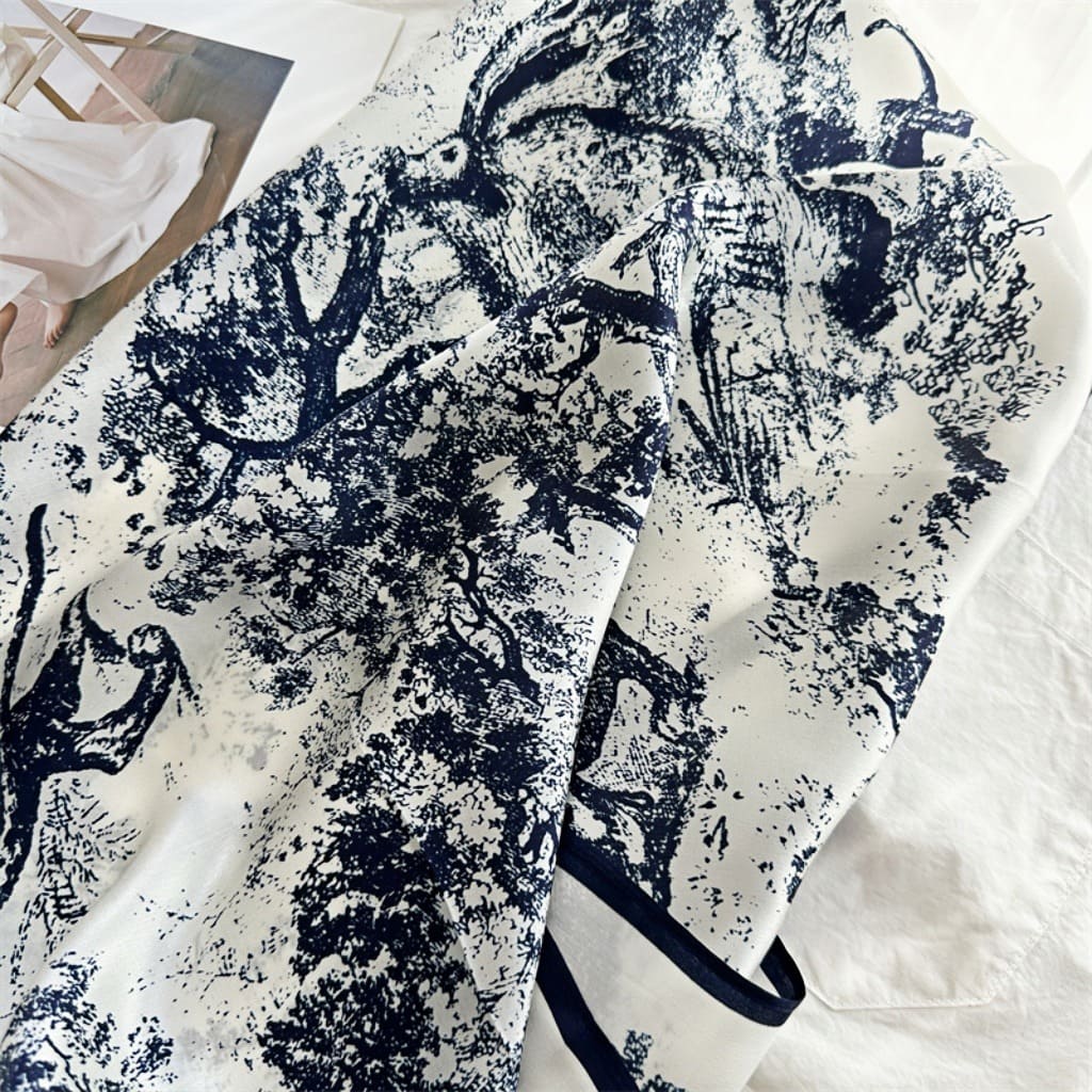 MaraSilk Pure Mulberry Silk Scarf - Square Crepe Satin MS187