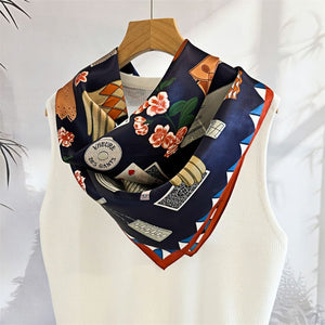 MaraSilk Pure Mulberry Silk Scarf - Square Crepe Satin MS188