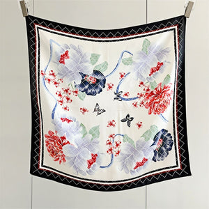 MaraSilk Pure Mulberry Silk Scarf - Square Crepe Satin MS189