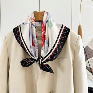 MaraSilk Pure Mulberry Silk Scarf - Square Crepe Satin MS189 25" x 25" MS18901