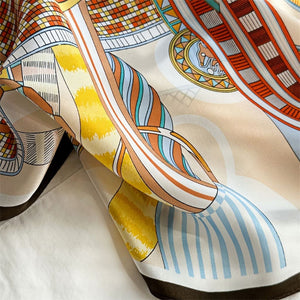 MaraSilk Pure Mulberry Silk Scarf Square Crepe Satin MS19-10