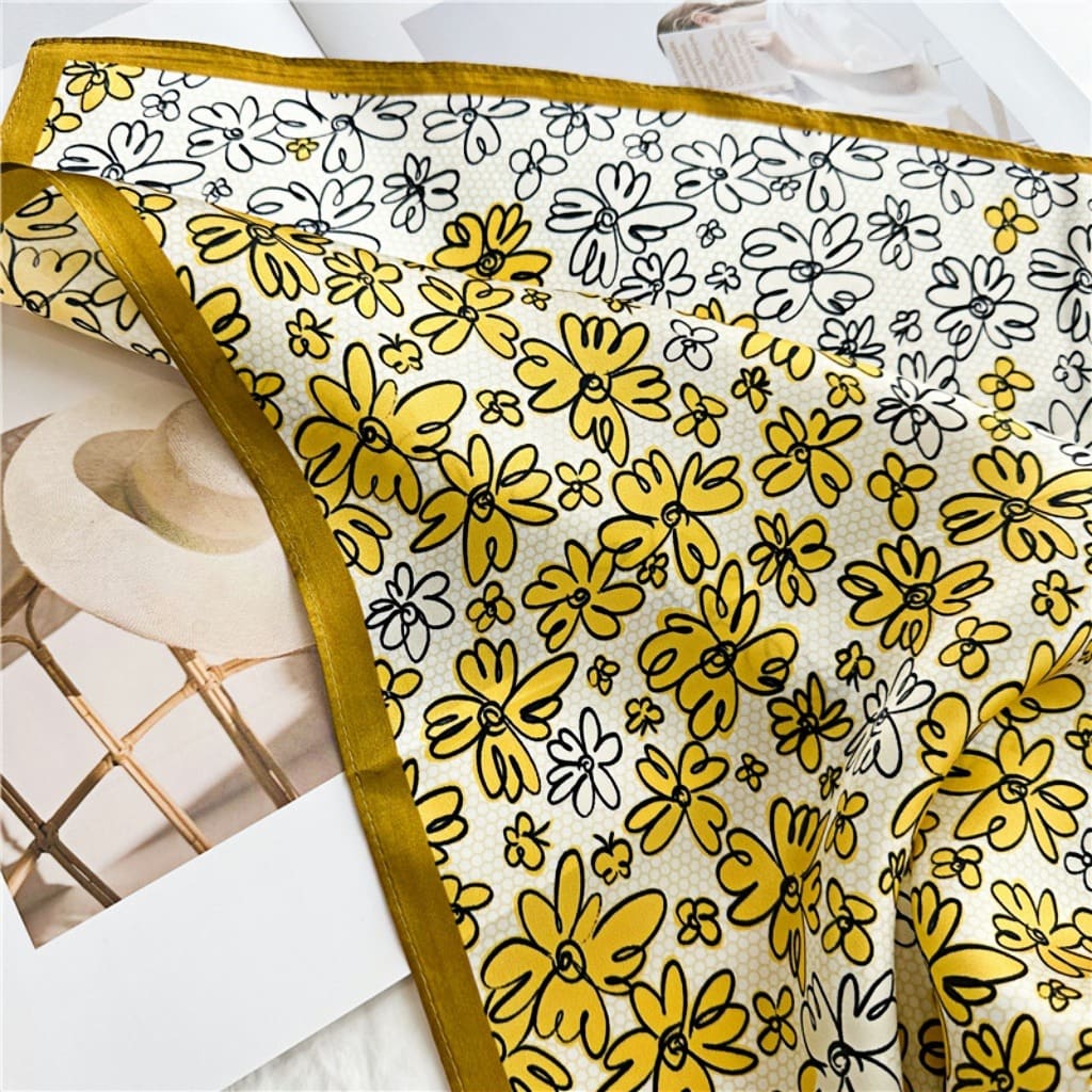 MaraSilk Pure Mulberry Silk Scarf - Square Crepe Satin MS190