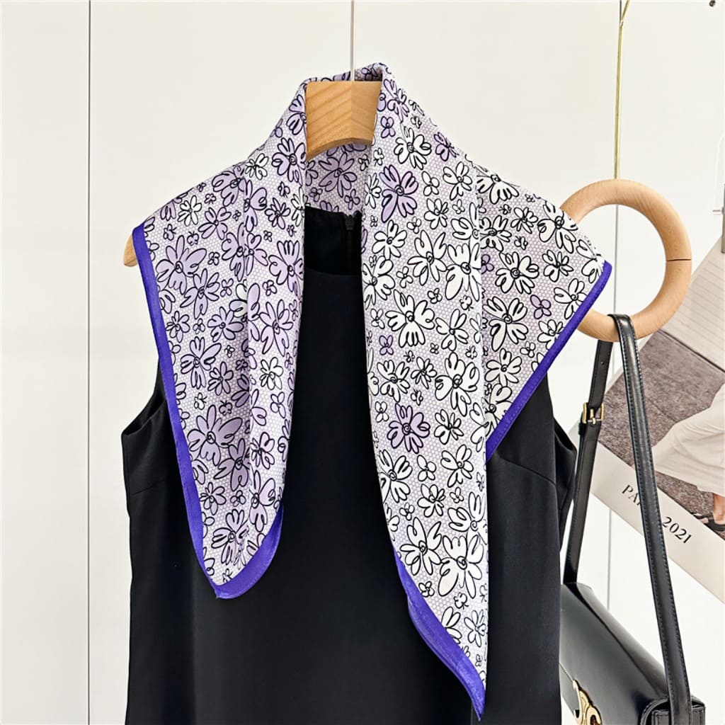 MaraSilk Pure Mulberry Silk Scarf - Square Crepe Satin MS190