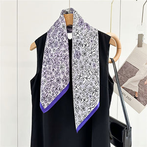 MaraSilk Pure Mulberry Silk Scarf - Square Crepe Satin MS190