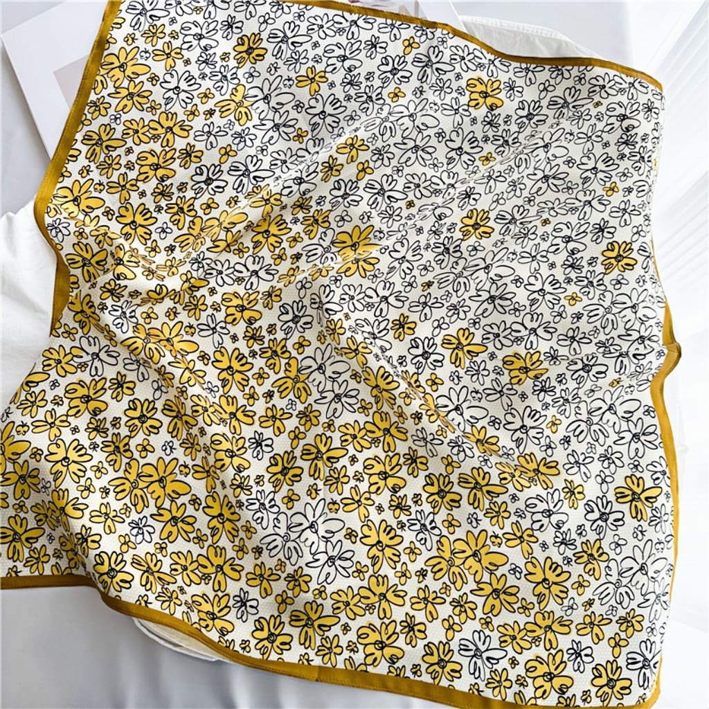 MaraSilk Pure Mulberry Silk Scarf - Square Crepe Satin MS190