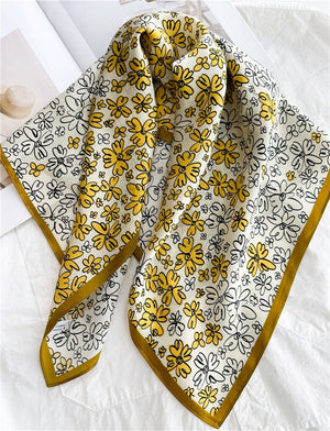 MaraSilk Pure Mulberry Silk Scarf - Square Crepe Satin MS190