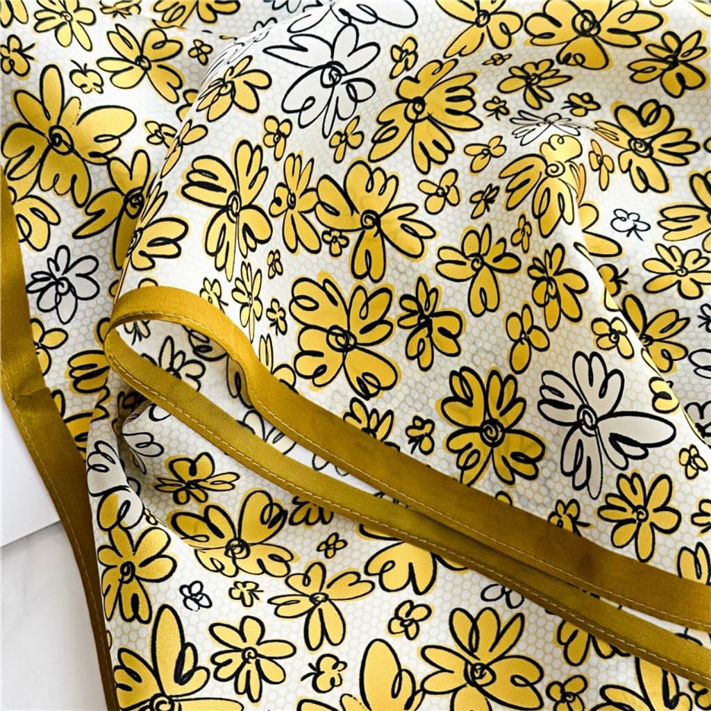 MaraSilk Pure Mulberry Silk Scarf - Square Crepe Satin MS190