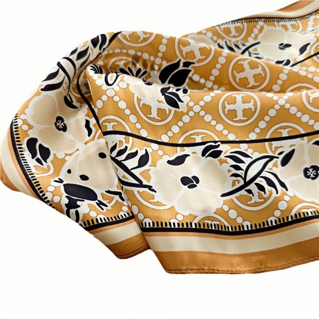 MaraSilk Pure Mulberry Silk Scarf - Square Crepe Satin MS191