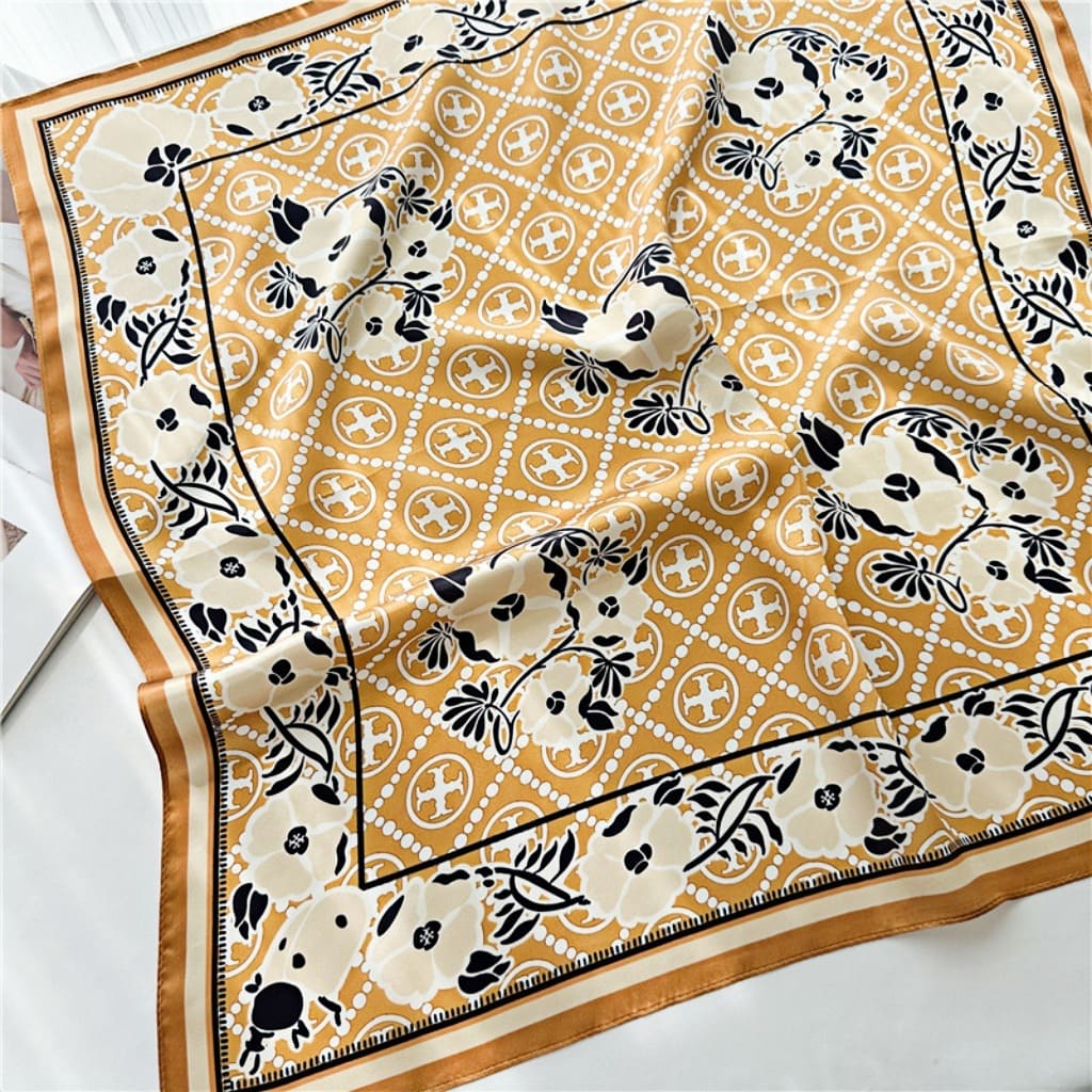 MaraSilk Pure Mulberry Silk Scarf - Square Crepe Satin MS191