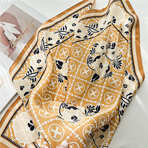 MaraSilk Pure Mulberry Silk Scarf - Square Crepe Satin MS191