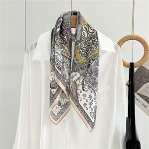 MaraSilk Pure Mulberry Silk Scarf - Square Crepe Satin MS193