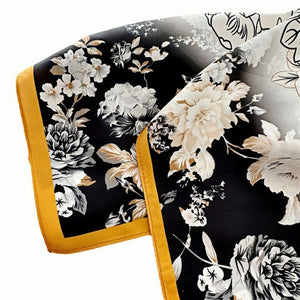 MaraSilk Pure Mulberry Silk Scarf - Square Crepe Satin MS194