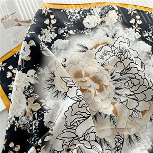 MaraSilk Pure Mulberry Silk Scarf - Square Crepe Satin MS194