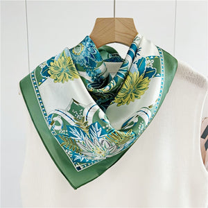 MaraSilk Pure Mulberry Silk Scarf - Square Crepe Satin MS195