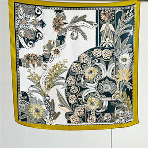 MaraSilk Pure Mulberry Silk Scarf - Square Crepe Satin MS195 25" x 25" MS19501