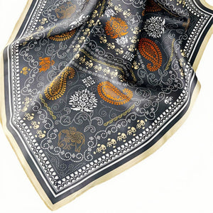 MaraSilk Pure Mulberry Silk Scarf - Square Crepe Satin MS196