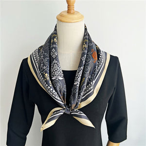 MaraSilk Pure Mulberry Silk Scarf - Square Crepe Satin MS196 25" x 25" MS19601