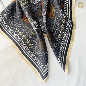 MaraSilk Pure Mulberry Silk Scarf - Square Crepe Satin MS196