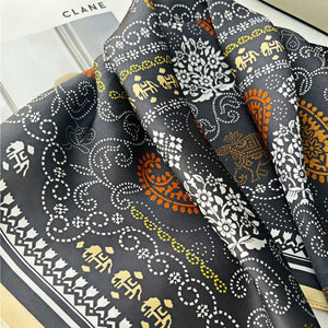 MaraSilk Pure Mulberry Silk Scarf - Square Crepe Satin MS196