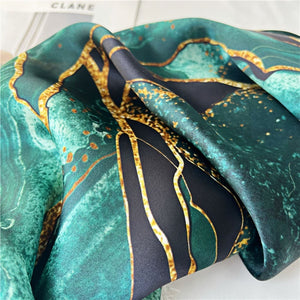 MaraSilk Pure Mulberry Silk Scarf - Square Crepe Satin MS197