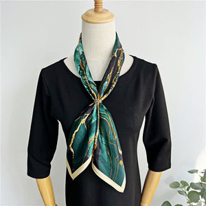 MaraSilk Pure Mulberry Silk Scarf - Square Crepe Satin MS197