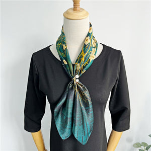 MaraSilk Pure Mulberry Silk Scarf - Square Crepe Satin MS198