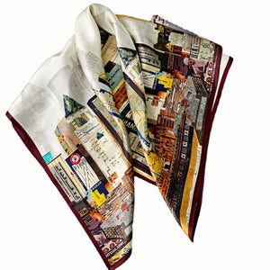 MaraSilk Pure Mulberry Silk Scarf - Square Crepe Satin MS199