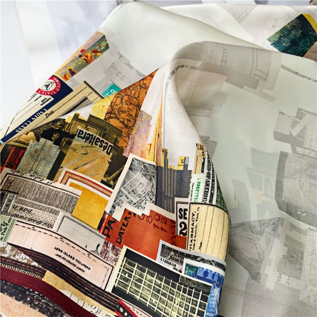 MaraSilk Pure Mulberry Silk Scarf - Square Crepe Satin MS199