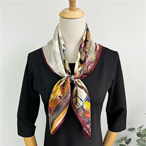 MaraSilk Pure Mulberry Silk Scarf - Square Crepe Satin MS199 25" x 25" MS19901