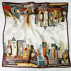 MaraSilk Pure Mulberry Silk Scarf - Square Crepe Satin MS199