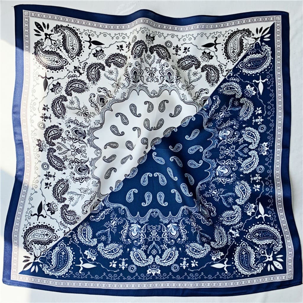 MaraSilk Pure Mulberry Silk Scarf Square Crepe Satin MS20-15