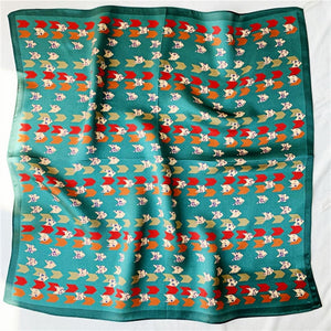 MaraSilk Pure Mulberry Silk Scarf Square Crepe Satin MS20-18