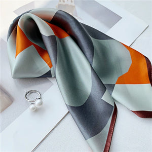MaraSilk Pure Mulberry Silk Scarf Square Crepe Satin MS20-5