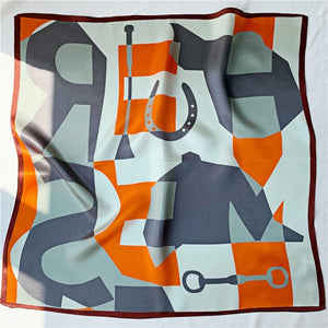 MaraSilk Pure Mulberry Silk Scarf Square Crepe Satin MS20-6