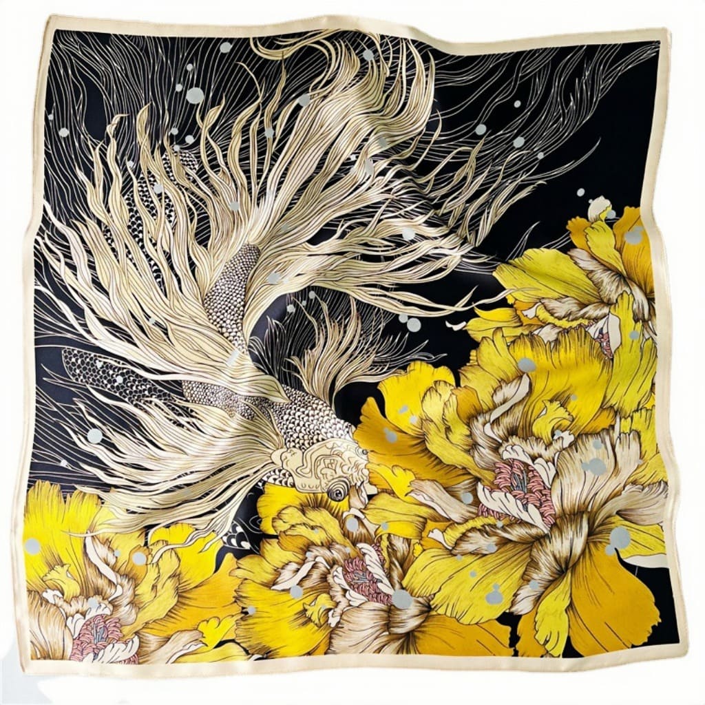 MaraSilk Pure Mulberry Silk Scarf - Square Crepe Satin MS200