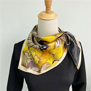 MaraSilk Pure Mulberry Silk Scarf - Square Crepe Satin MS200