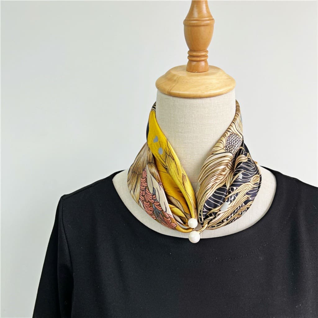 MaraSilk Pure Mulberry Silk Scarf - Square Crepe Satin MS200